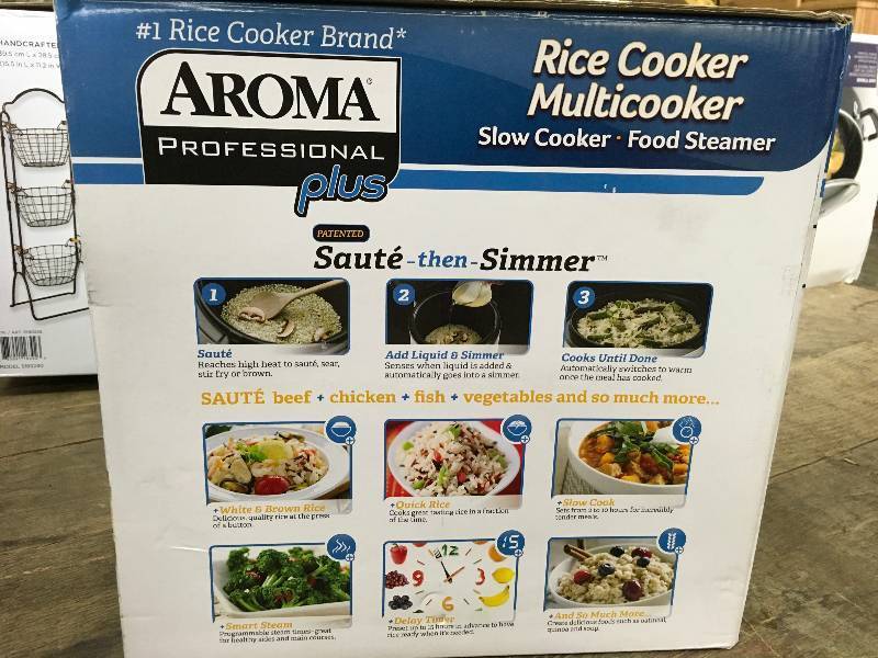 Aroma Professional Plus Rice Cooker, Retail $29.99