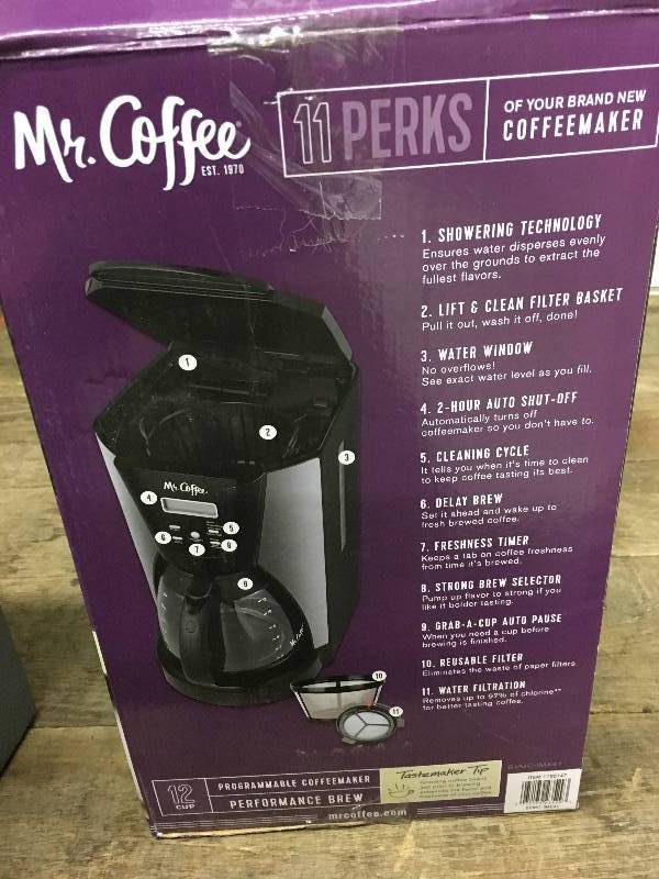 Mr. Coffee 12-Cup Brewer, Retail $29.99