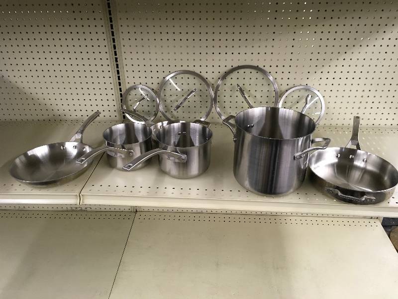 Calphalon 10PC Stainless Steel, Retail $299.99