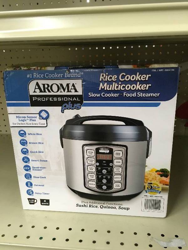 Aroma Professional Plus Rice Cooker, Retail $29.99