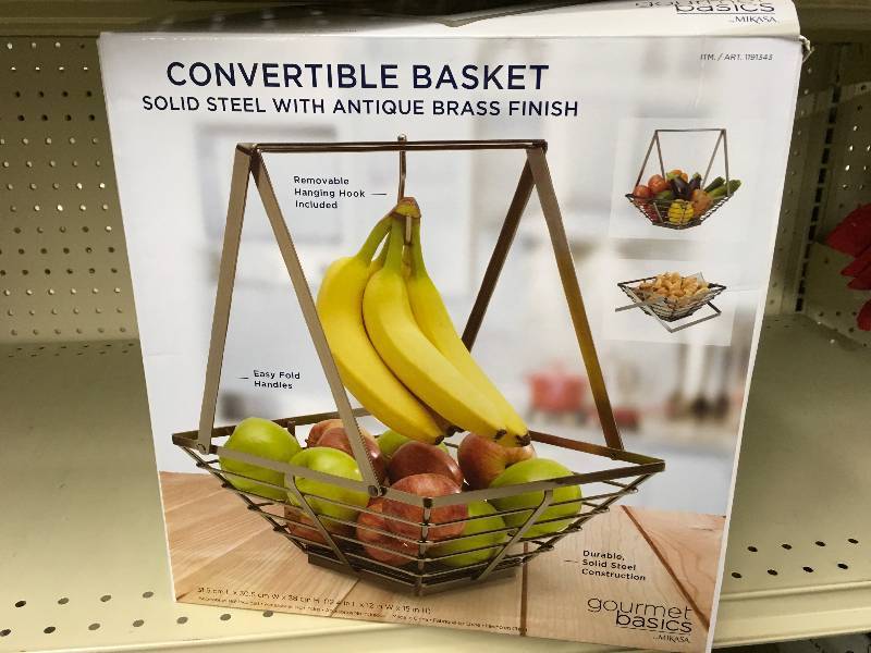 Gourmet Basics Convertible Basket, Retail $14.99