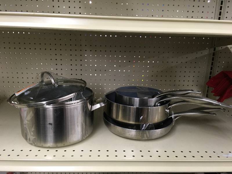 Greenpan 10PC Stainless Steel Cookware, Retail $229.99