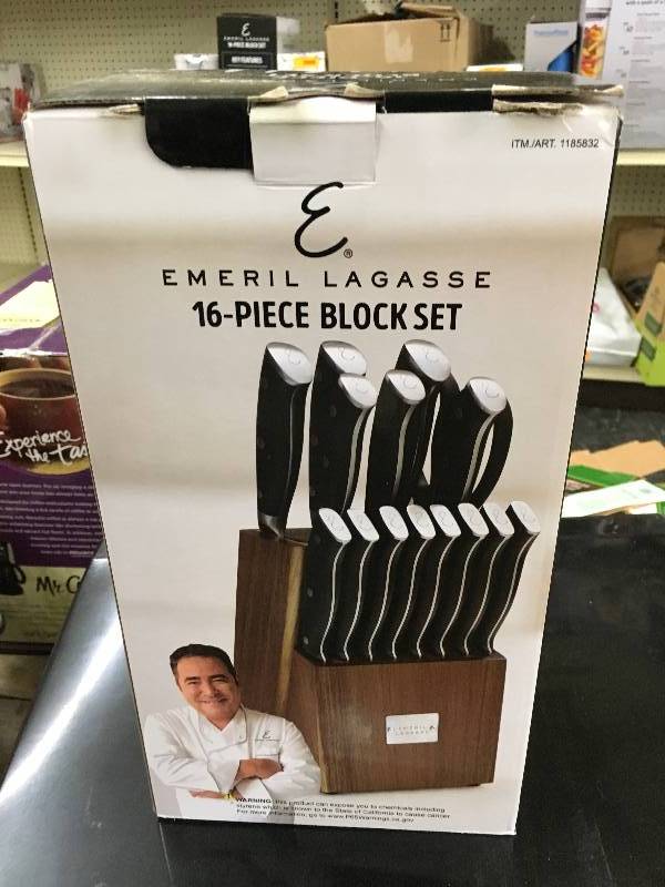 Emeril 16PC Cutlery Block, Retail $49.99