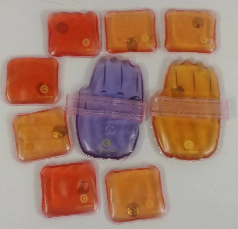 lot 22 image: ClickHeat assorted small packs and hand-held Reusable Heat-packs