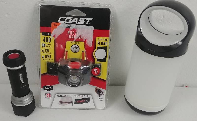 lot 26 image: Coast Headlamp, Husky indestructible Flashlight, Defiant Lamp
