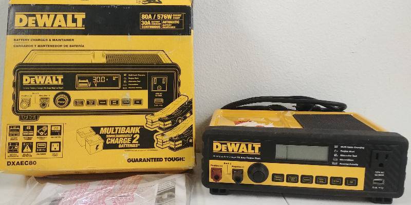 lot 34 image: DeWalt MultiBank Battery Charger & Maintainer