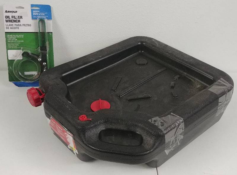 lot 56 image: Oil Drain Container  Oil Filter Wrench
