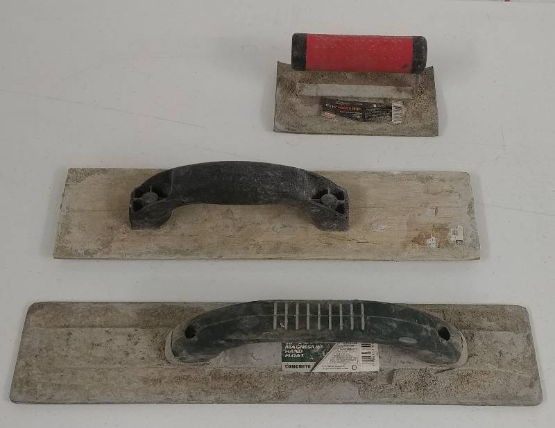 lot 68 image: 3 Piece Masonry Concrete Working Tools