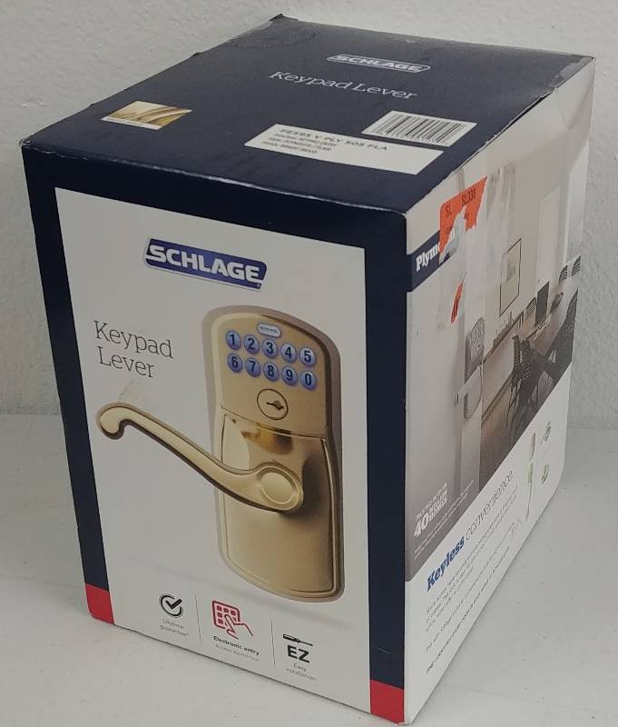 lot 82 image: Schlag Keypad Lever, in un-opened orig. retail box