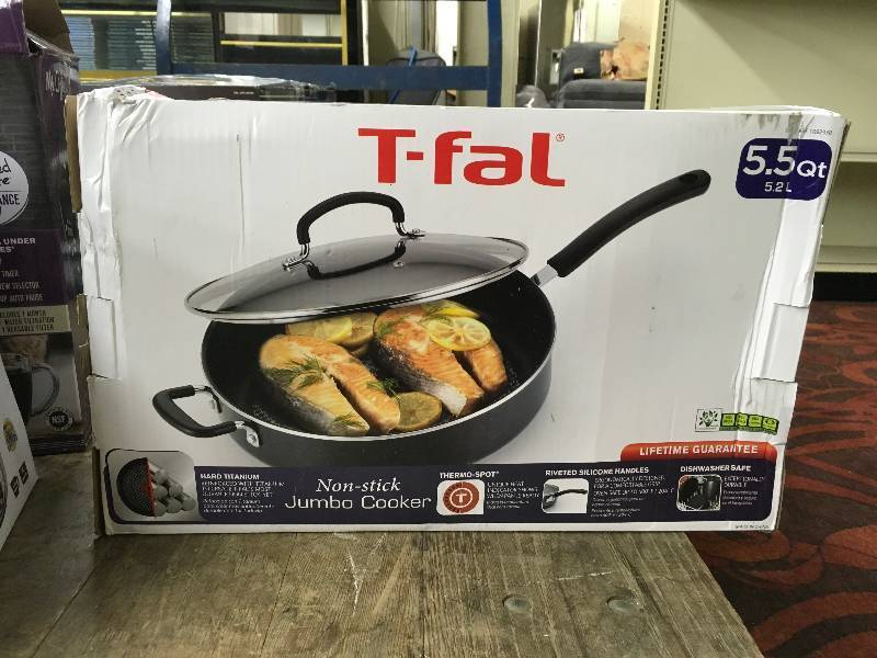 T- FAL 5.5QT Jumbo Cooker, Retail $19.99