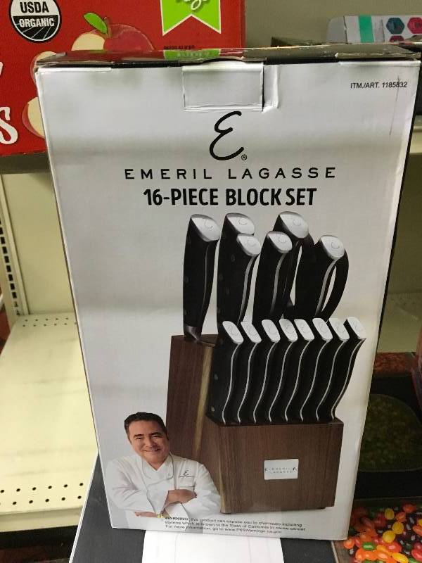Emeril 16PC Cutlery Block, Retail $49.99