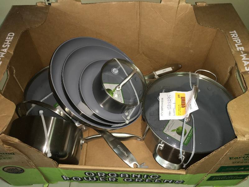 Greenpan 11PC Stainless Steel Cookware, Retail $229.99