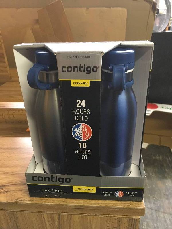 Contigo 2PK 20OZ Bottles, Retail $19.99