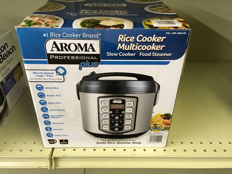 Aroma Professional Plus Rice Cooker, Retail $29.99, SEPTEMBER OVERSTOCKS  AND SHELF PULLS CDJAC #7