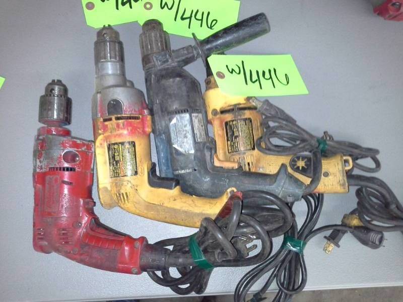 lot 446 image: Four Cordless Drills