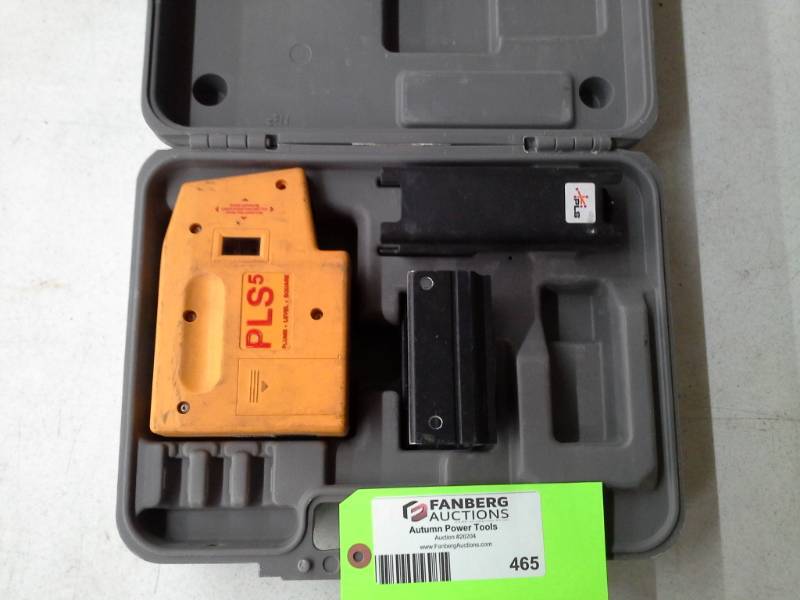 lot 465 image: PLS 5 Laser Level with Case