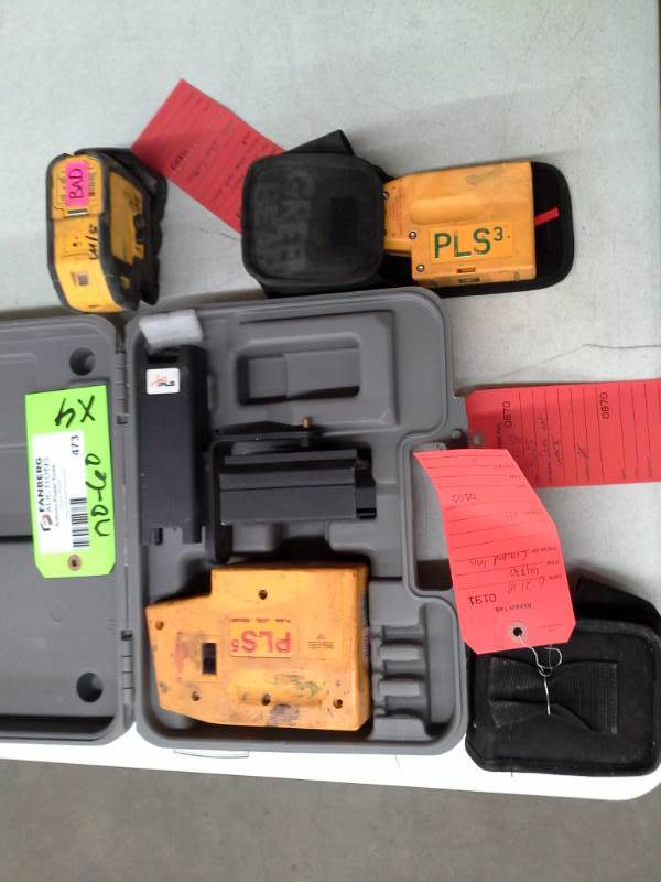 lot 473 image: Lot of Non-Functional Laser Levels