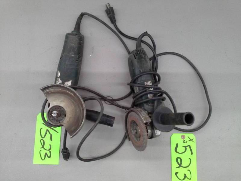 lot 523 image: Pair of Metabo Quick Grinders