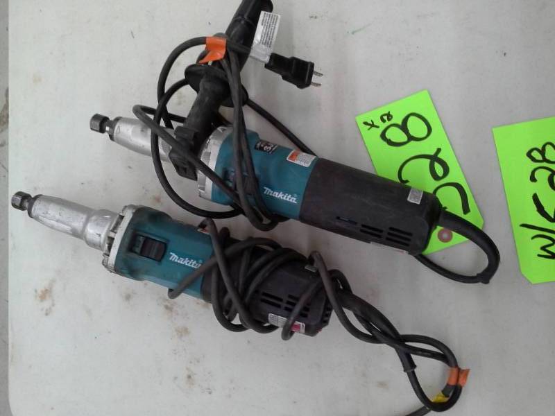 lot 528 image: Pair of 14 Makita Die Grinders