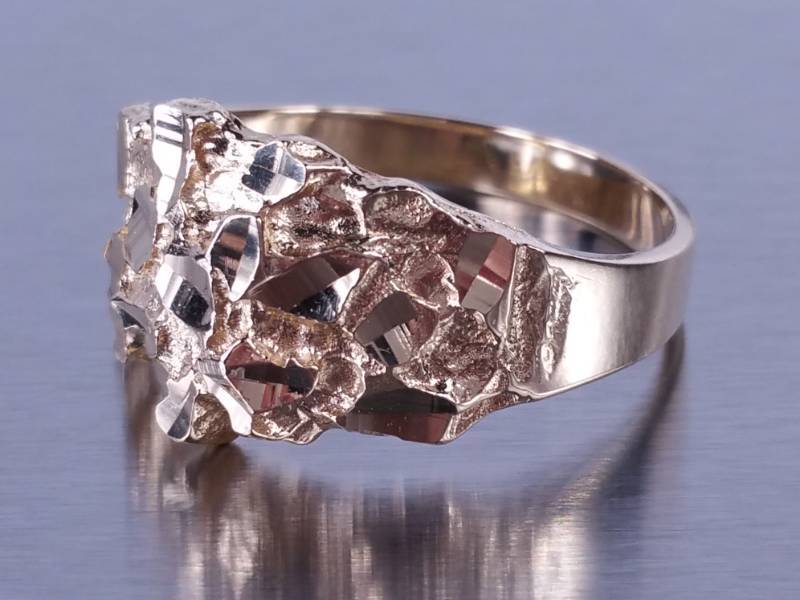 Solid Gold Nugget Ring