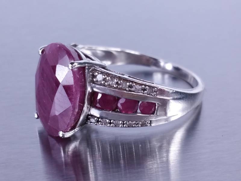 5ct Ruby & Diamond Estate Ring
