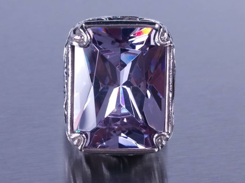 20ct Custom Amethyst Estate Ring