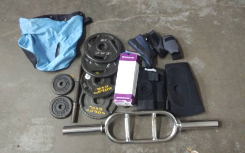 Weights, Weight Bar, Assorted Braces
