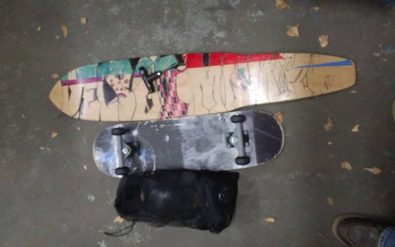 Skate Board, Long Board Deck, Skate Board Tool, Bag Of Pads