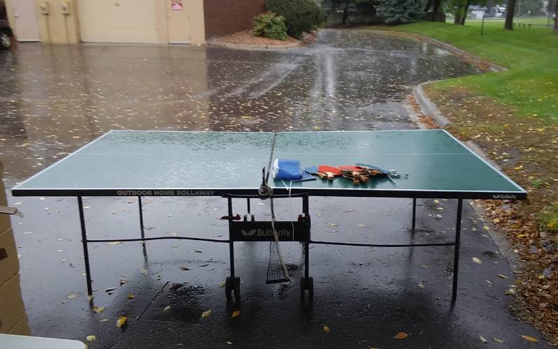 Butterfly Outdoor Home Rollaway Ping Pong Table With Accessories