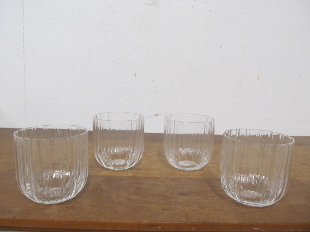 lot 32 image: Set of 4 Vintage Signed Italian RocksWhiskey Glasses