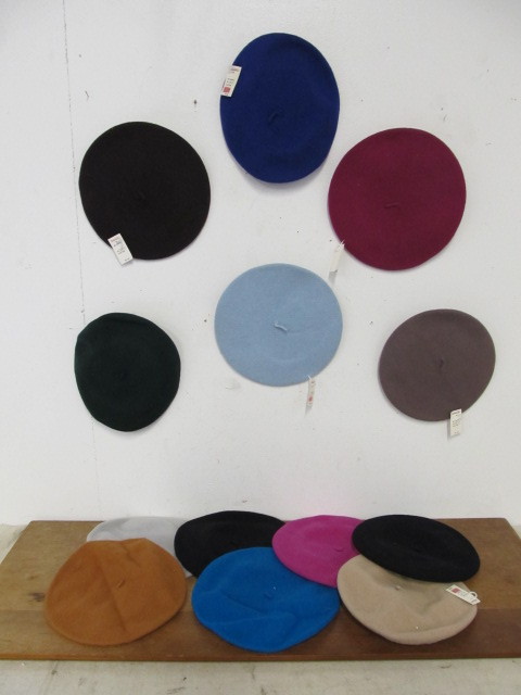 lot 51 image: Large Lot of NOS vintage etc Beret Hats