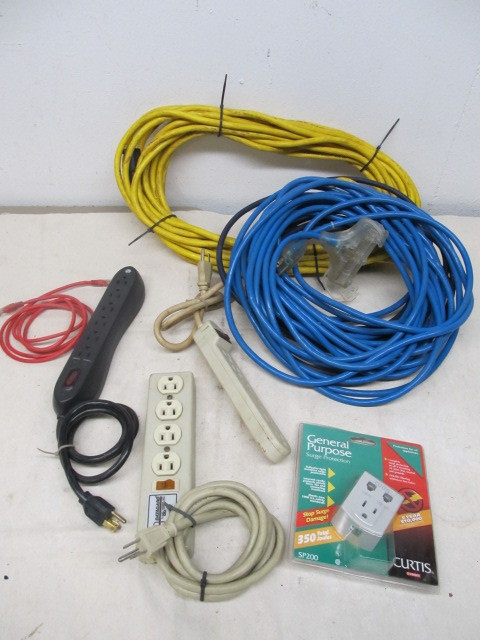lot 195 image: Heavy Duty Extension Cords etc