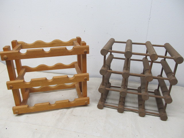 lot 196 image: Pair of Wooden Wine Racks