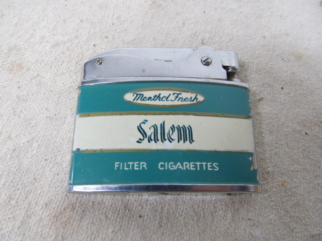 lot 111 image: Vintage SALEM CIGARETTES Advertising Lighter