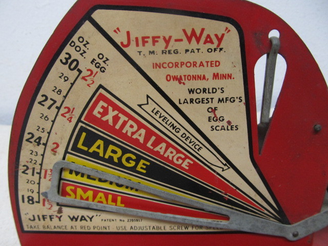 Red Jiffy Way Egg Scale