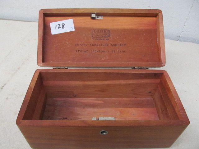 lot 128 image: Vintage Miniature LANE Cedar Chest