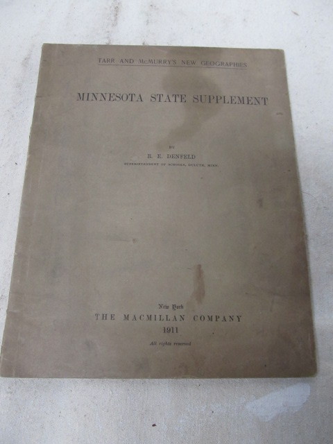 lot 136 image: Original 1911 Minnesota State Supplement Book