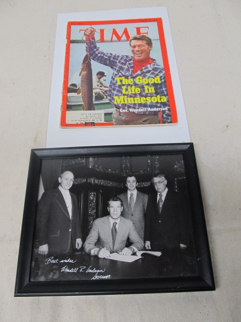 lot 149 image: Authentic WENDELL R. ANDERSON Minnesota Governor Signed Photo
