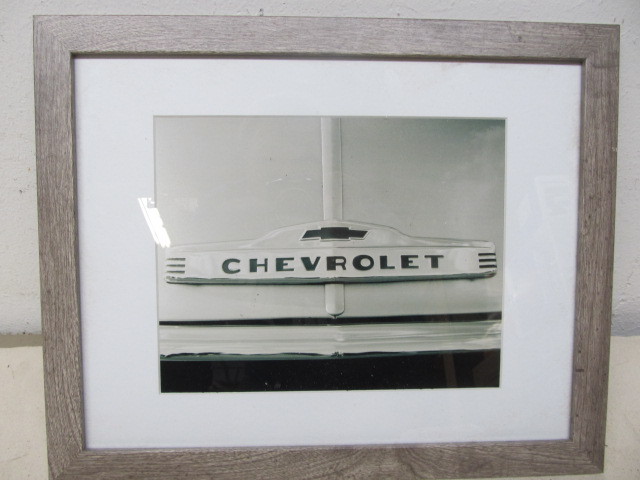 lot 180 image: Framed Vintage Style CHEVROLET Photo