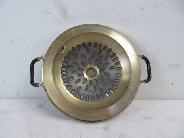 lot 96 image: Solid Brass Korean Barbeque