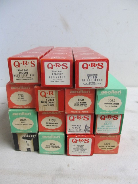 lot 168 image: Group of VintageAntique Player Piano Rolls