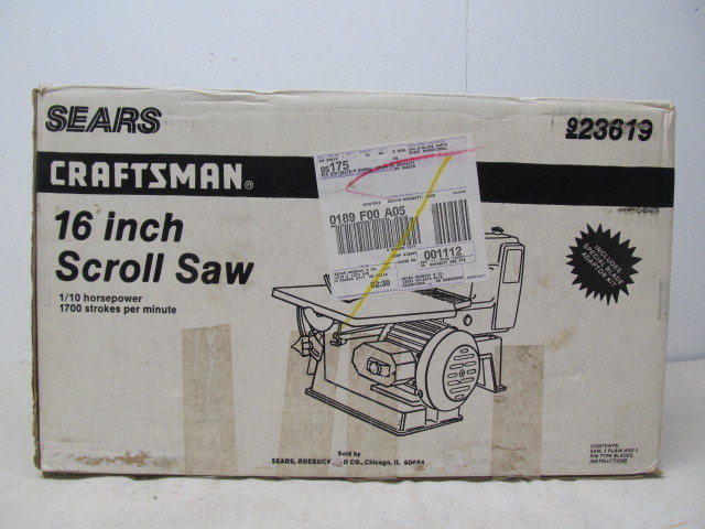 lot 117 image: New In Box CRAFTSMAN 16 Scroll Saw