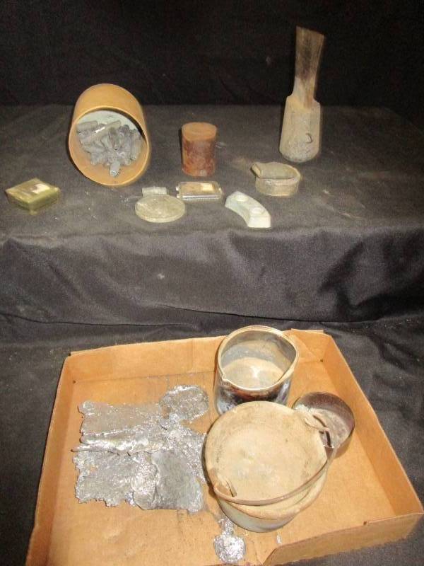 lot 43 image: Lead and lead pot and Misc