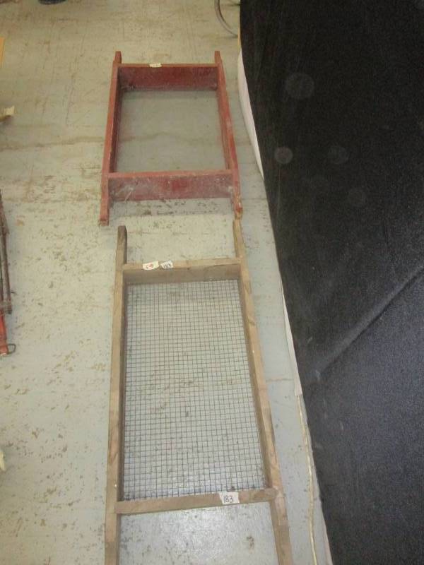 lot 63 image: Old Antique Hand  screens