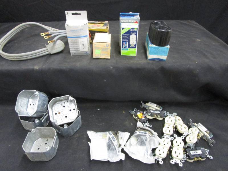 lot 112 image: Misc 110v and 220v receptacles and switches