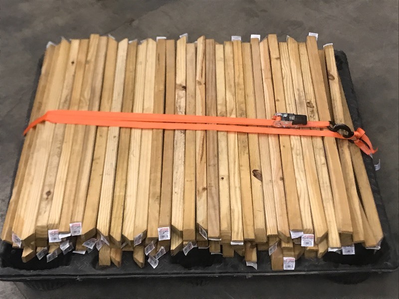 (77) Unused Treated Railing Balusters