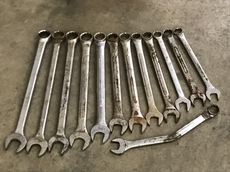Box Of Assorted Wrenches