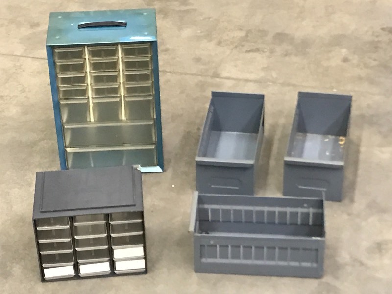 Assorted Benchtop Parts Organizers