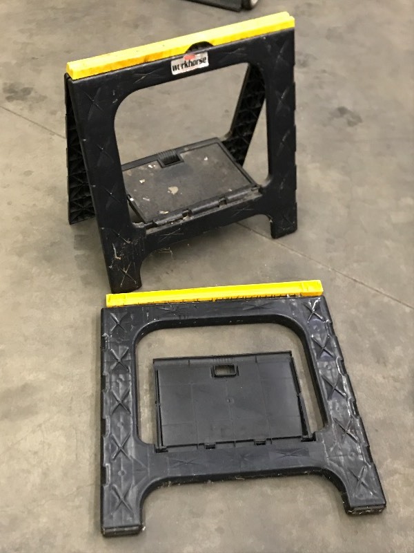 (2) Plastic Saw Horses