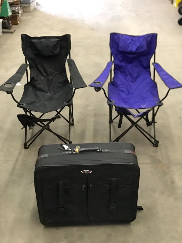 Camp Chairs & Suitcase